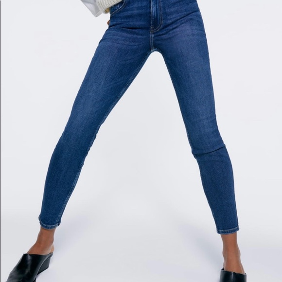 Zara high rise skinny jeans 0